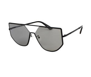 Buy Alexander McQueen MQ0179SA-002 Sunglasses In Black Metal Frame With Grey Lenses at Sasom – Authentic and Ready to Ship