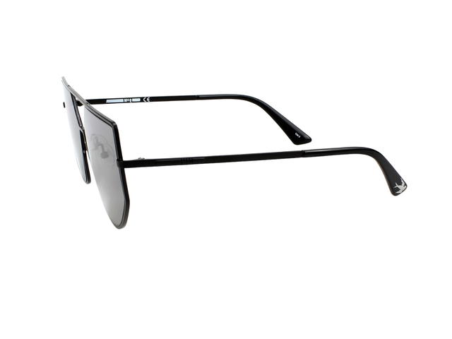 Alexander McQueen Alexander McQueen MQ0179SA-002 Sunglasses In Black Metal Frame With Grey Lenses - view 4