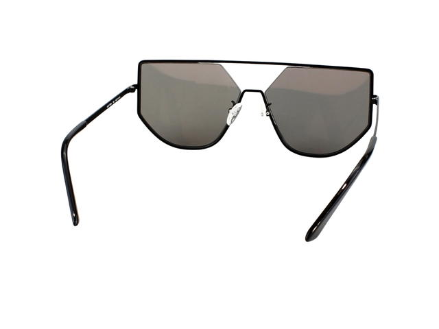 Alexander McQueen Alexander McQueen MQ0179SA-002 Sunglasses In Black Metal Frame With Grey Lenses - view 5