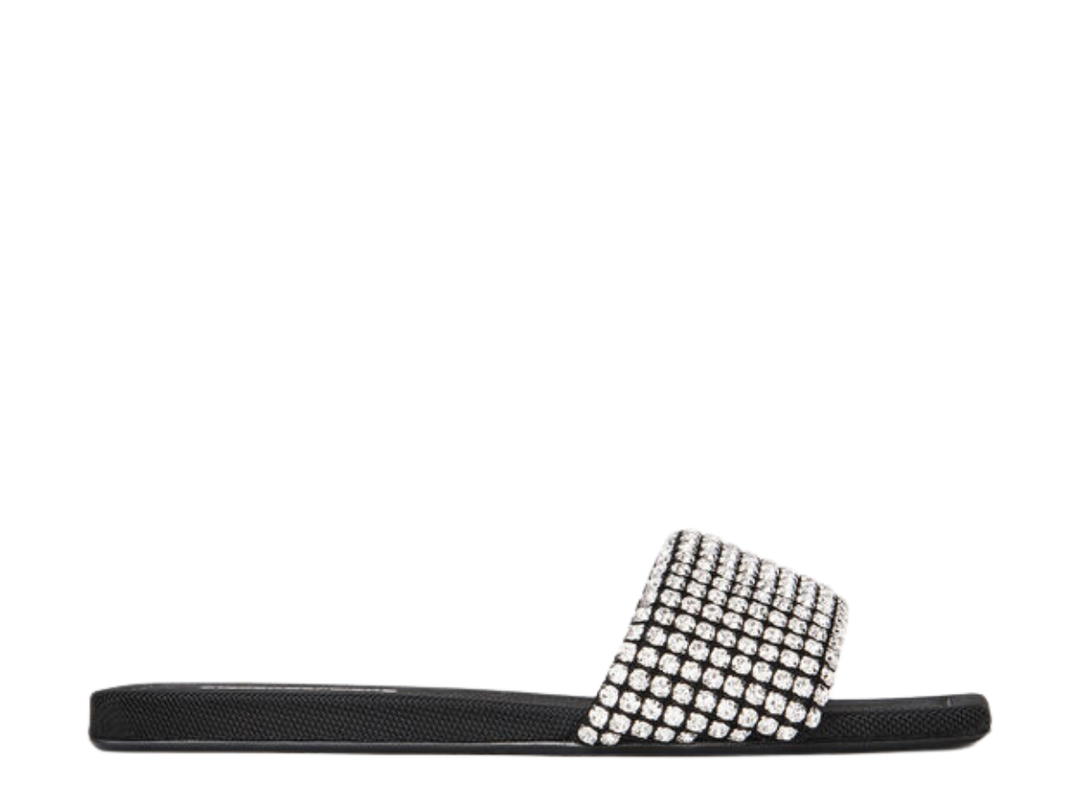 Alexander Wang Alexander Wang Anya Crystal Slide Sandal Black