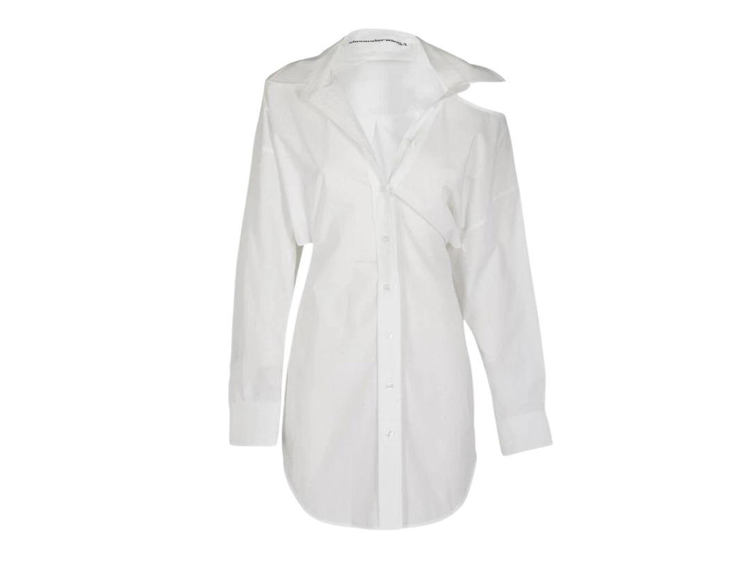 Alexander Wang Alexander Wang Cut-Out Shirt Dress White (W)