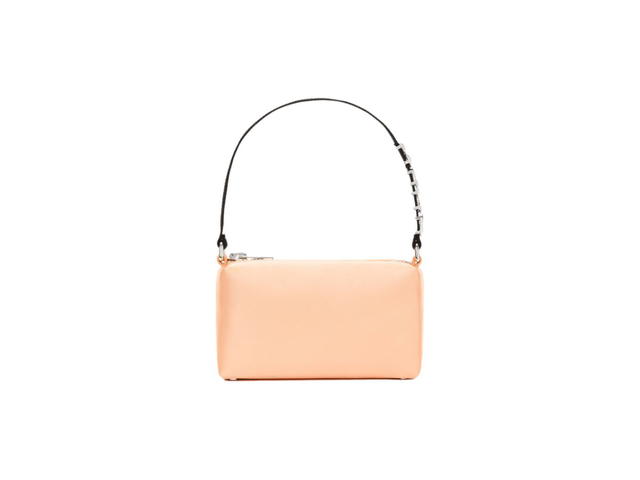 Alexander Wang Alexander Wang Heiress Medium Pouch In Satin Faded Neon Orange - view 1