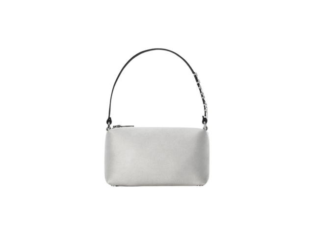 Alexander Wang Alexander Wang Heiress Medium Pouch In Satin Silver - view 1