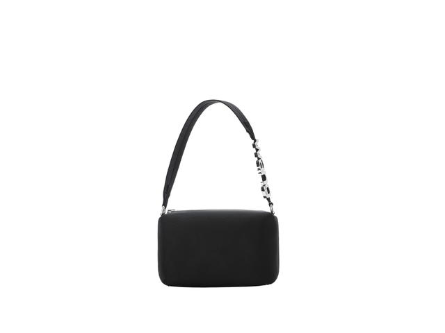 Alexander Wang Alexander Wang Heiress Sport Shoulder Bag In Nylon Canvas With Crystal Embellished Logo Letter Charms Black - view 1