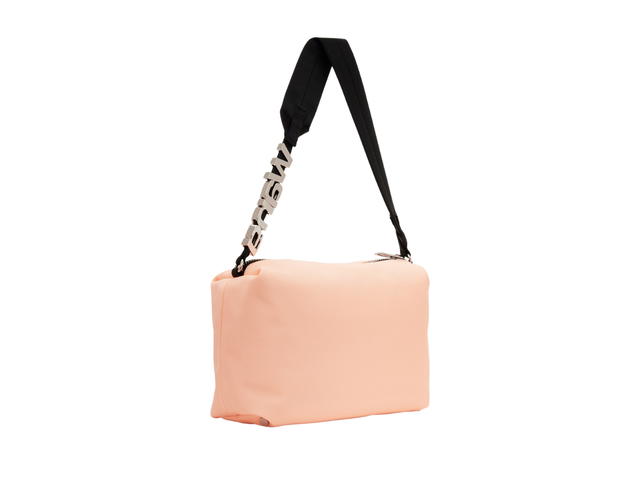 Alexander Wang Alexander Wang Heiress Sport Shoulder Bag In Nylon Canvas With Logo Silver Hardware Orange - view 2