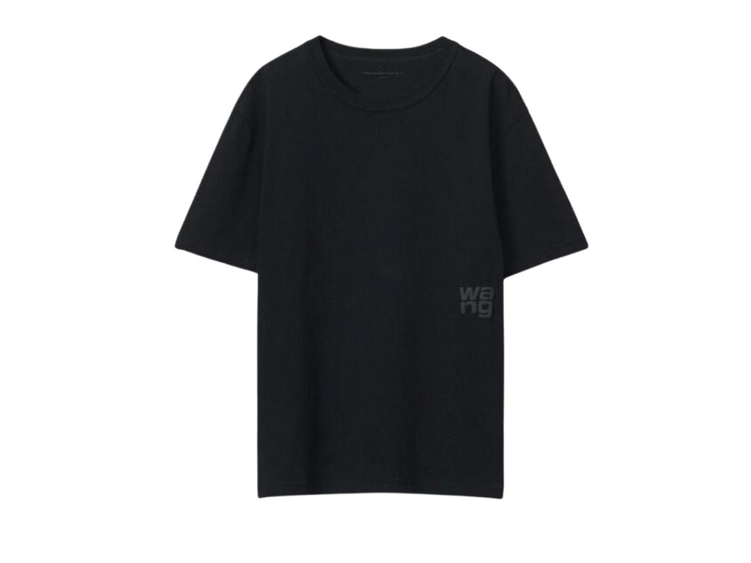 Alexander Wang Alexander Wang Puff Logo T-Shirt In Cotton Jersey Black (W)