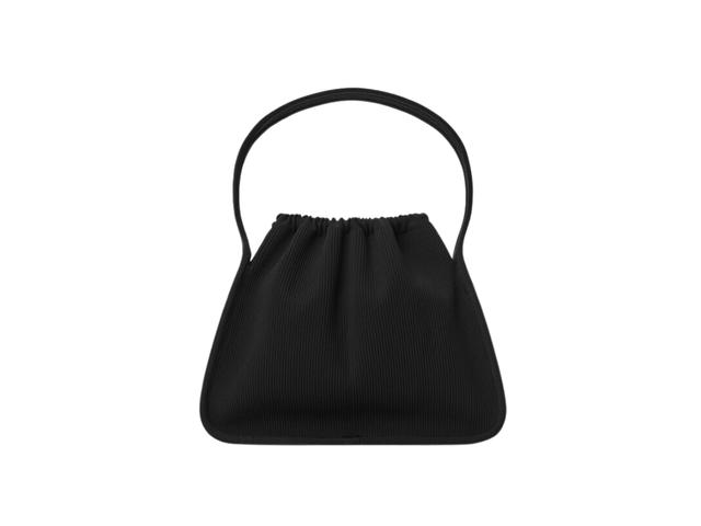 Alexander Wang Alexander Wang Ryan Large Bag In Ribbed Knit With Logo Printed Across Front Black - view 2