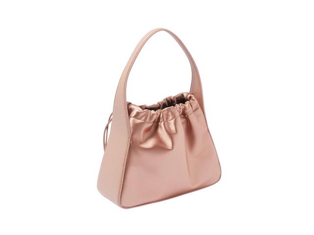 Alexander Wang Alexander Wang Small Ryan Shoulder Bag In Satin And Leather Sandstone - view 2