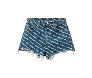 Buy alexanderwang bite logo short in deep blue denim at Sasom – Authentic and Ready to Ship