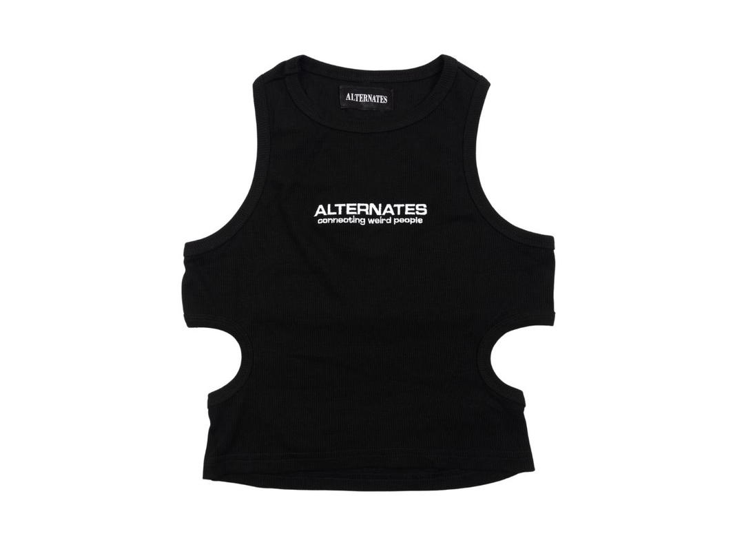 Alternates Alternates Backless Tank Top Black