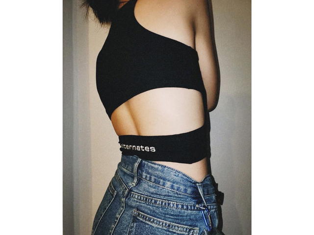 Alternates Alternates Backless Tank Top Black - view 4