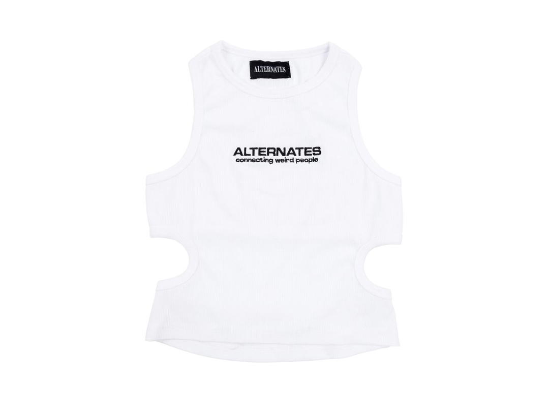 Alternates Alternates Backless Tank Top White