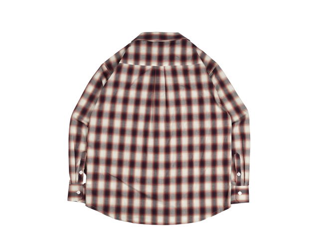 Alternates Alternates Check Open Shirt Red - view 2