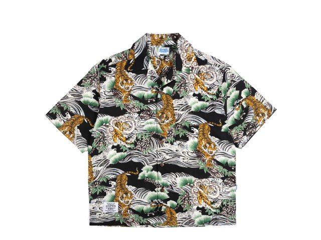 Alternates Alternates Hawaii Tiger Open Shirt Black - view 1