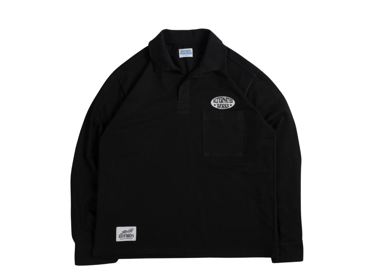 Alternates Alternates Polo Logo Shirt Black