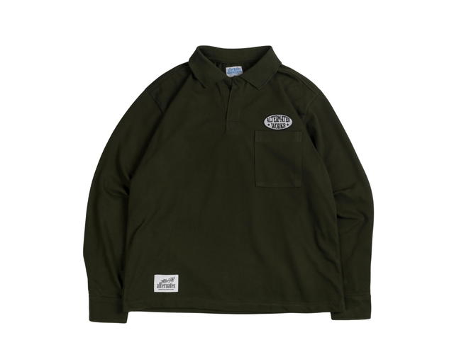 Alternates Alternates Polo Logo Shirt Olive Green - view 1
