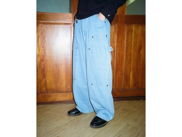 Alternates Alternates Washed Denim Carpenter Light Blue - view 4