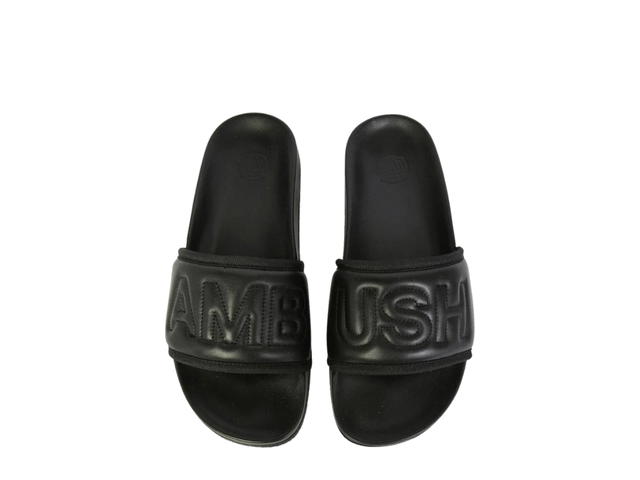 AMBUSH AMBUSH Leather Quilted Slides Black - view 2