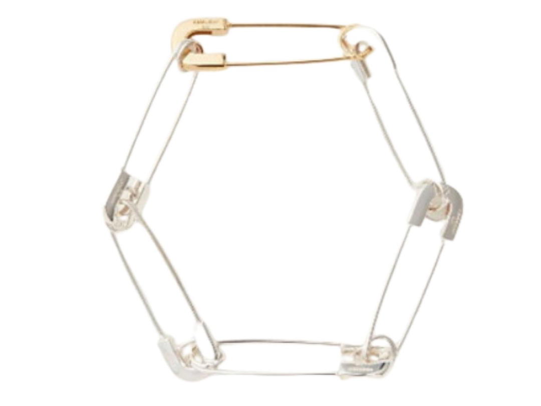 AMBUSH AMBUSH SAFETY PIN LINK BRACELET