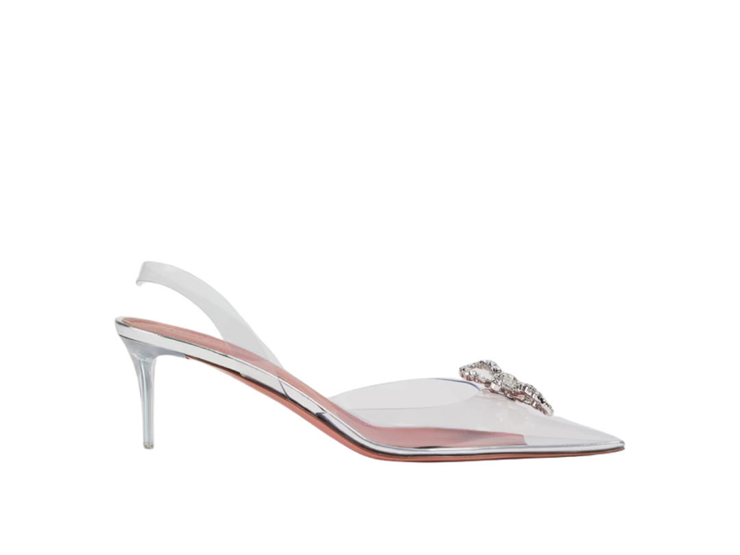 Amina Muaddi Amina Muaddi Rosie Embellished Slingback Pumps