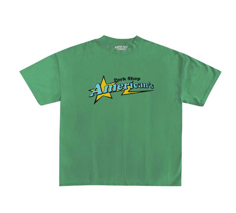 American Pork Shop American's porkshop I Love Pain green Tee