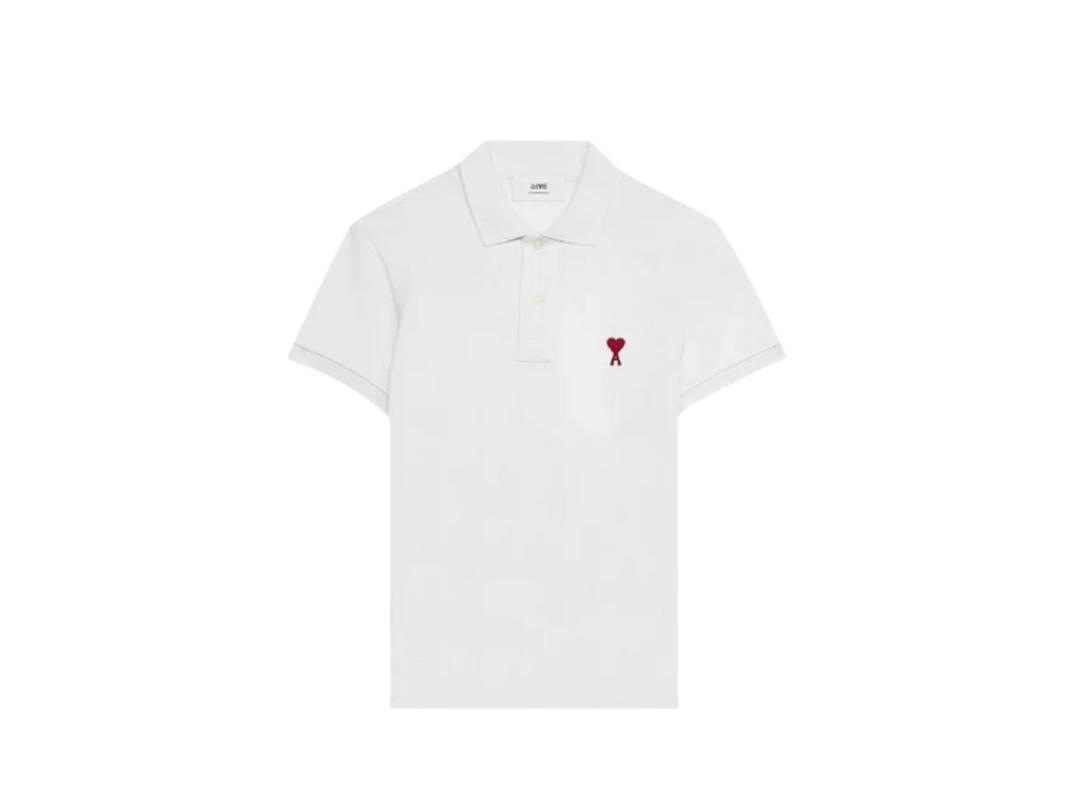 Ami Paris Ami ADC Polo Shirt 'White' (FW23)