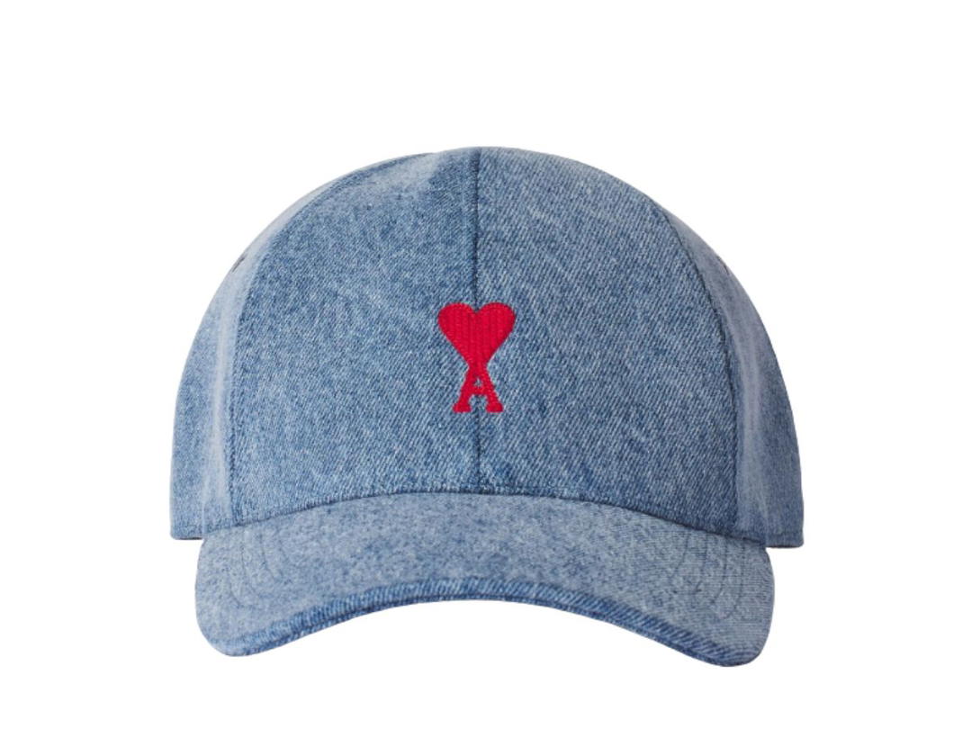 Ami Paris Ami De Coeur Cap Bleached Blue