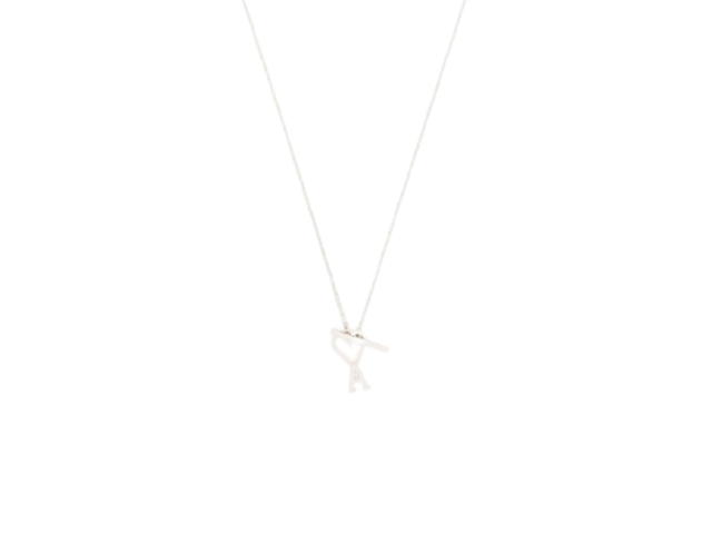 Ami Paris Ami De Coeur Chain Necklace Silver - view 2