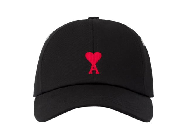 Ami Paris Ami De Coeur Embroidery Cap Black - view 1