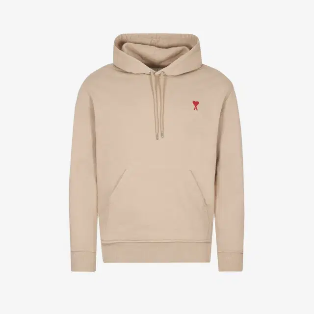 Ami Paris AMI de Coeur Hoodie Beige - 21FW - view 2