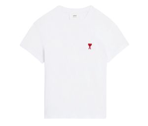 Ami De Coeur T-Shirt In Organic Cotton Jersey White