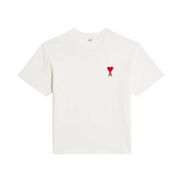 Ami Paris AMI de Coeur T-Shirt Natural White - view 1