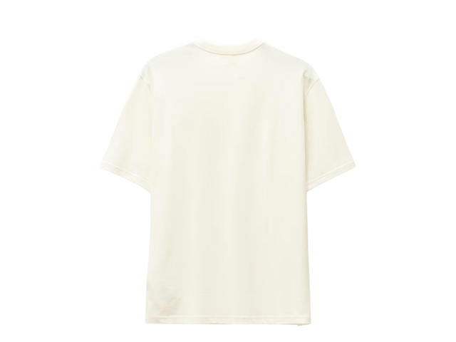 Ami Paris Ami de Coeur T-Shirt With Red Chest Embroidery Natural White - view 2