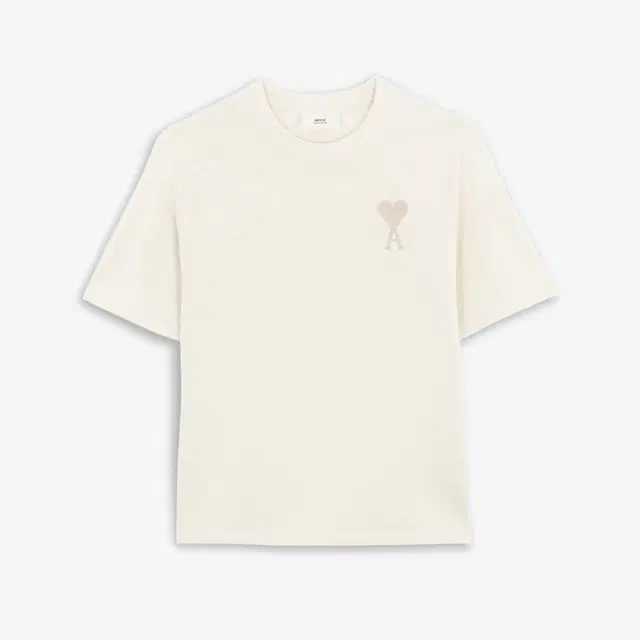 Ami Paris AMI de Coeur Tone-On-Tone T-Shirt Off White - view 1