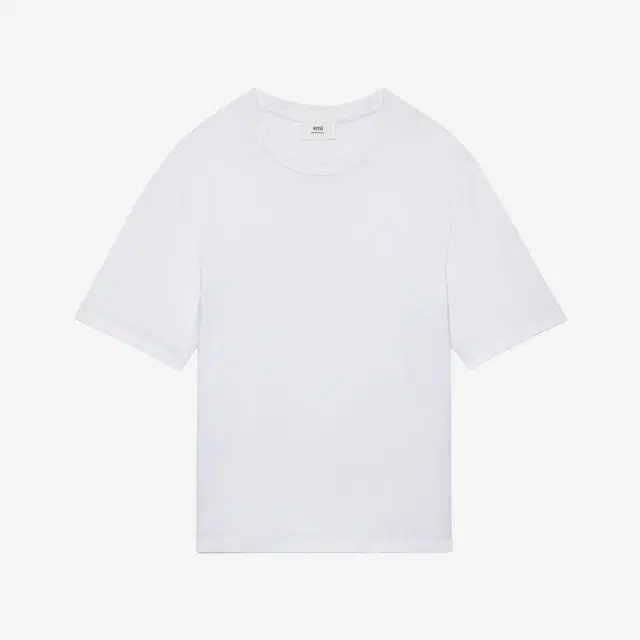 Ami Paris AMI de Coeur Tone-On-Tone T-Shirt White - 22SS - view 1