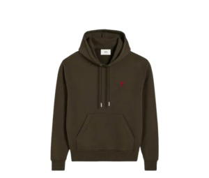 Buy Ami Paris De Coeur Embroidered Hoodie Dark Brown at Sasom – Authentic and Ready to Ship