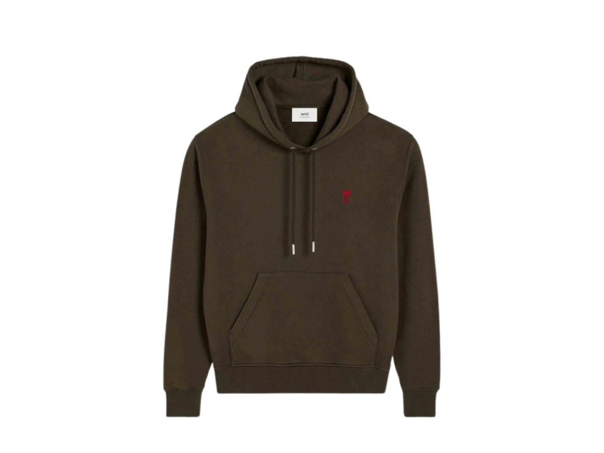 Ami Paris Ami Paris Hoodie Adc Camel