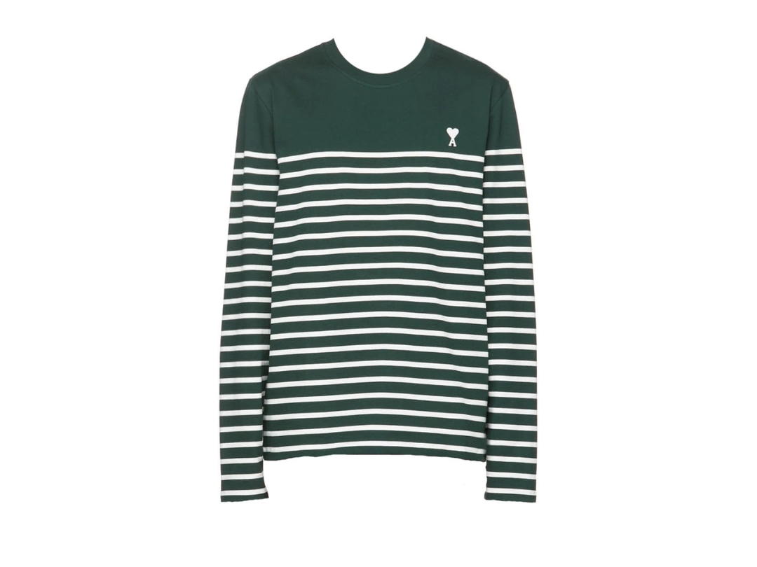 Ami Paris Ami Paris Alexandre Mattiussi De Cœur Long Sleeve T-Shirt Green