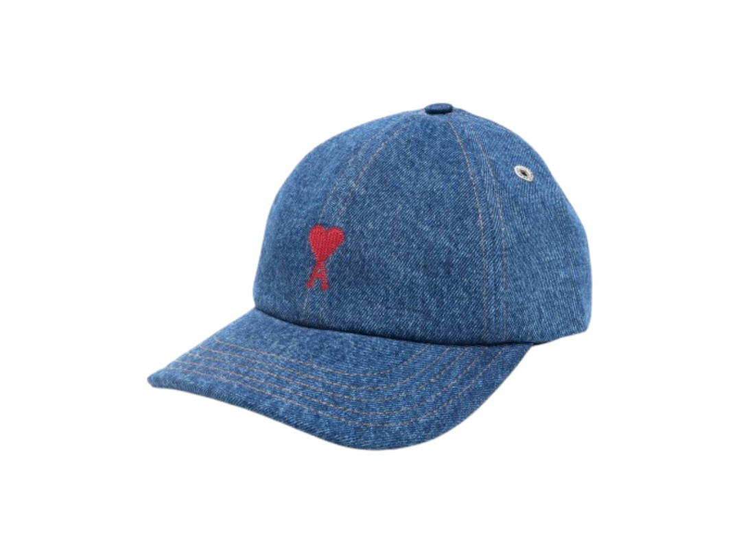 Ami Paris Ami Paris Ami De Coeur Cap Denim