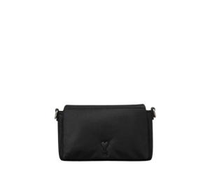 Buy Ami Paris Ami de Coeur Lunch Box Bag In Padded Nylon Canvas With Silver Toned Hardware at Sasom – Authentic and Ready to Ship