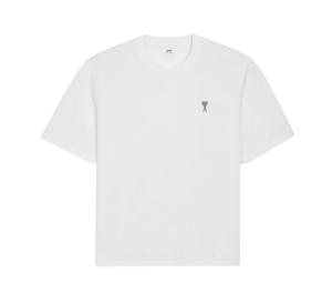 Buy Ami Paris De Coeur T-Shirt Heather White Sage at Sasom – Authentic and Ready to Ship