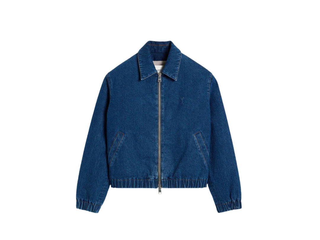 Ami Paris Ami Paris De Coeur Zipped Jacket Blue