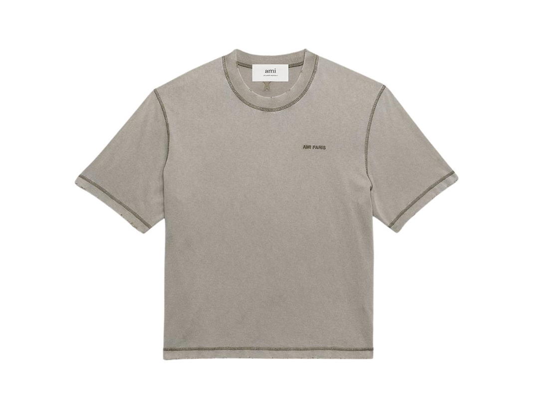 Ami Paris Ami Paris Fade Out T-Shirt In Fade Out Cotton Jersey Clay
