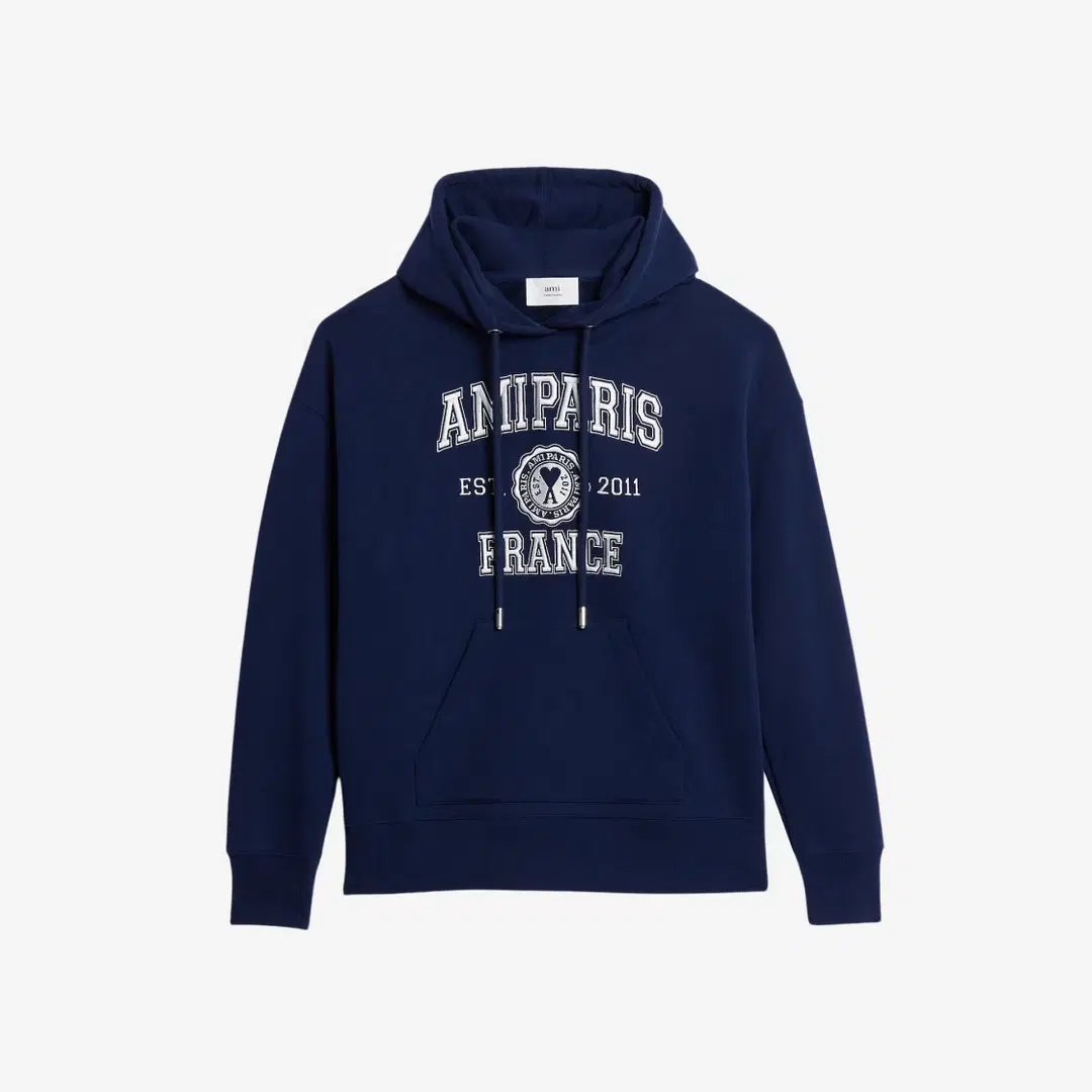 Ami Paris AMI Paris France Hoodie Nautic Blue