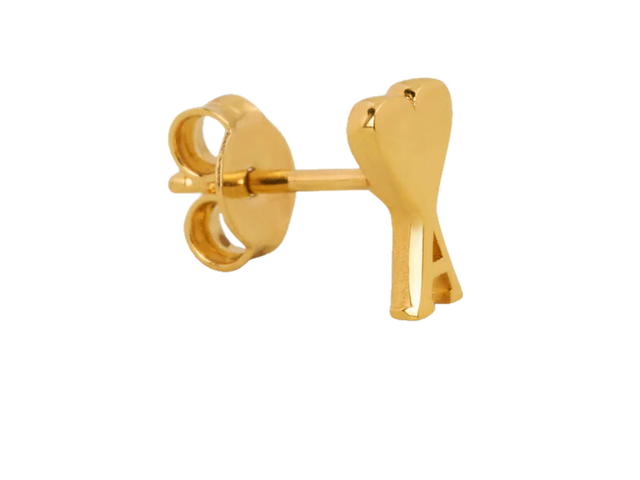 Ami Paris Ami Paris Gold Brass Ami de Coeur Studs Earring - view 2