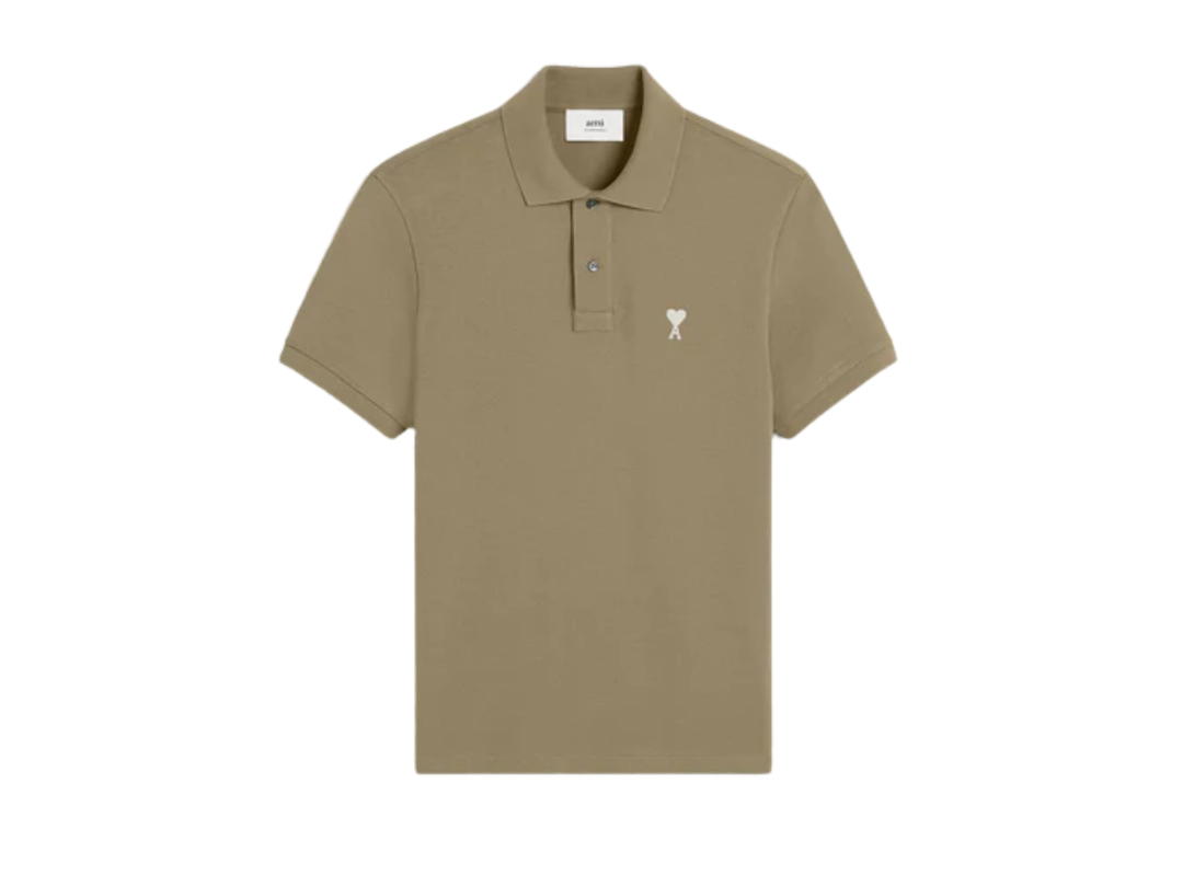 Ami Paris Ami Paris Green Cotton Ami de Coeur Polo Shirt Laurel