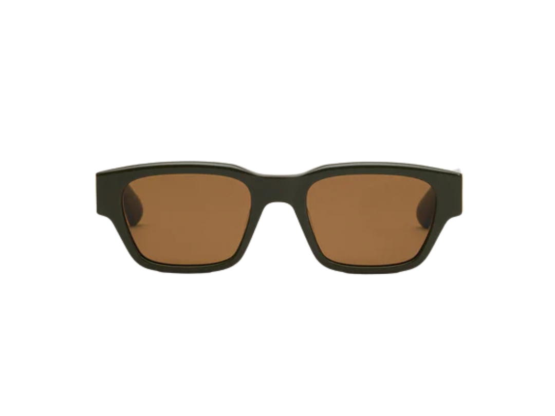 Ami Paris Ami Paris Khaki 75009 Sunglasses In Khaki Acetate Frame With Brown lens