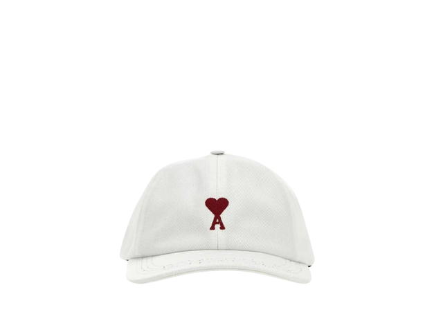 Ami Paris Ami Paris Logo Embroidered Baseball Cap Ivory - view 1