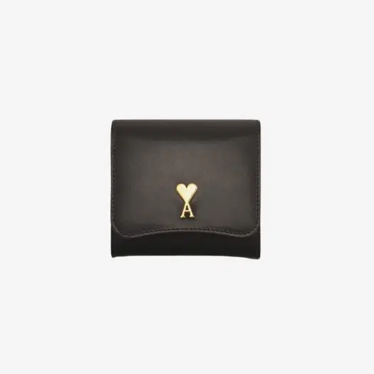 Buy AMI Paris Paris Compact Wallet Black at Sasom – Authentic and Ready to Ship