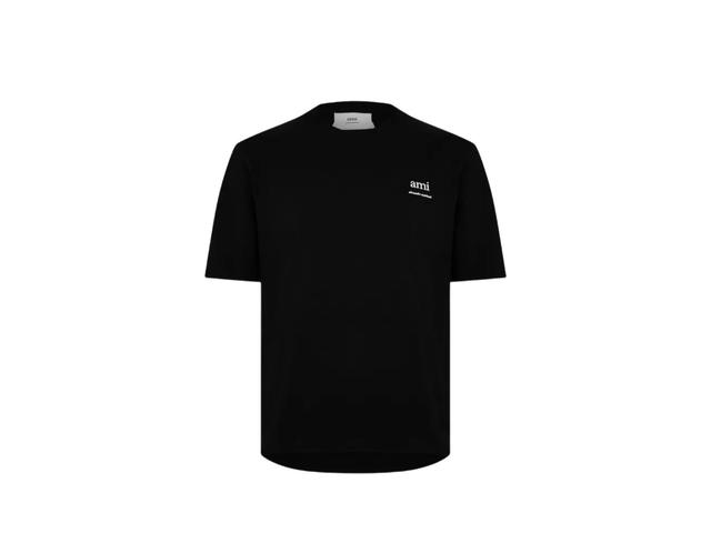 Ami Paris Ami Paris Organic Cotton Logo T-Shirt Black - view 1